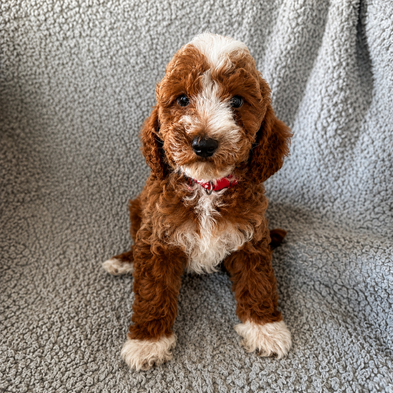 Charlie tuxedo male mini goldendoodle puppy Bluff City Kennels Memphis TN